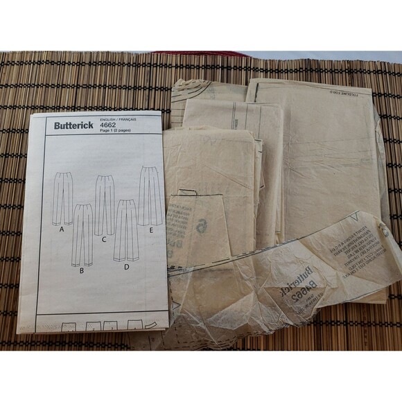 Misses/Misses Petite Fast & Easy Pants Sewing Pattern Butterick B4662, Plus Size - Picture 5 of 5